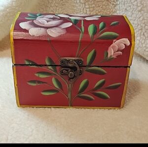 Hand Painted Wood Keepsake/Jewelry Box
